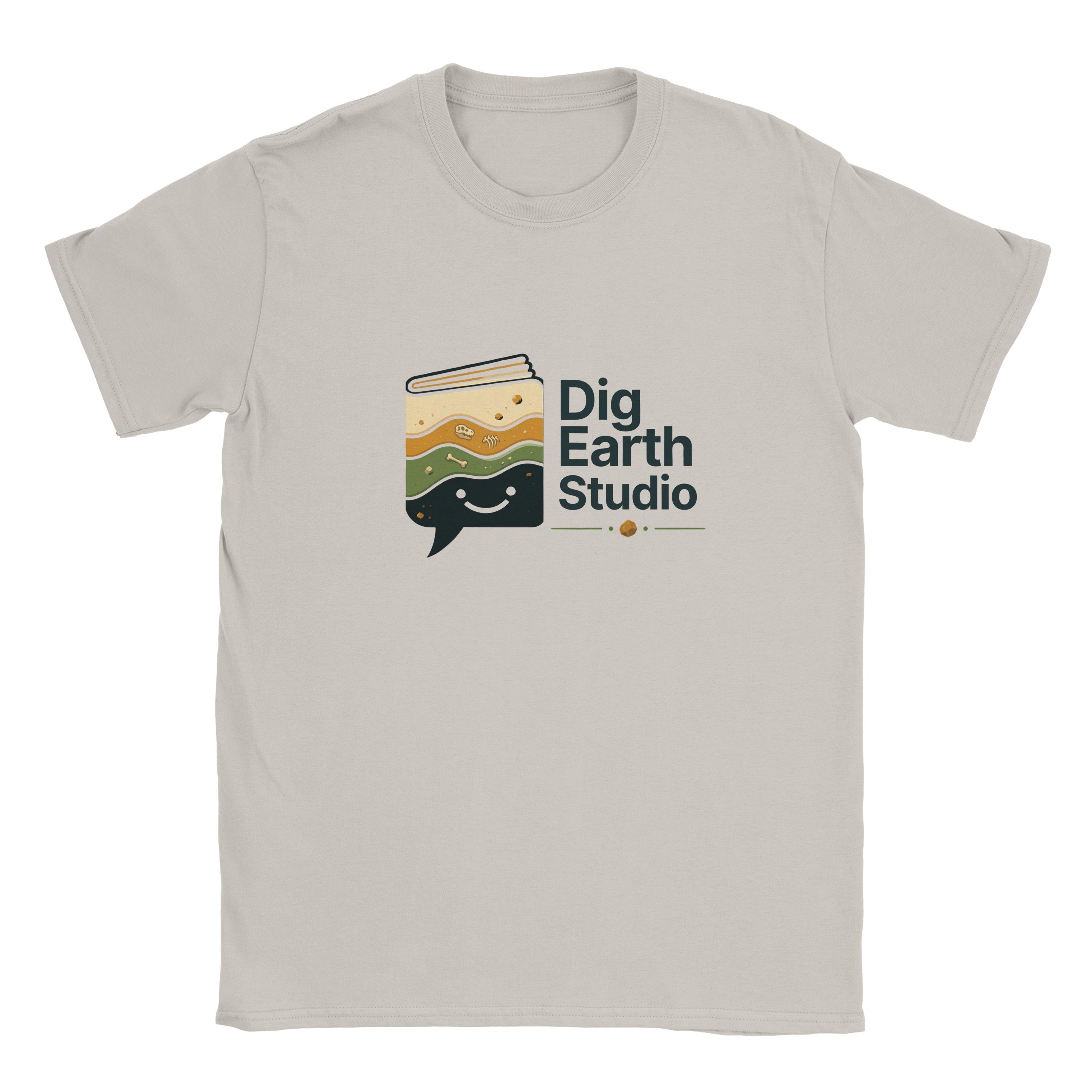 Ice Grey Dig Earth Studio Logo T-shirt