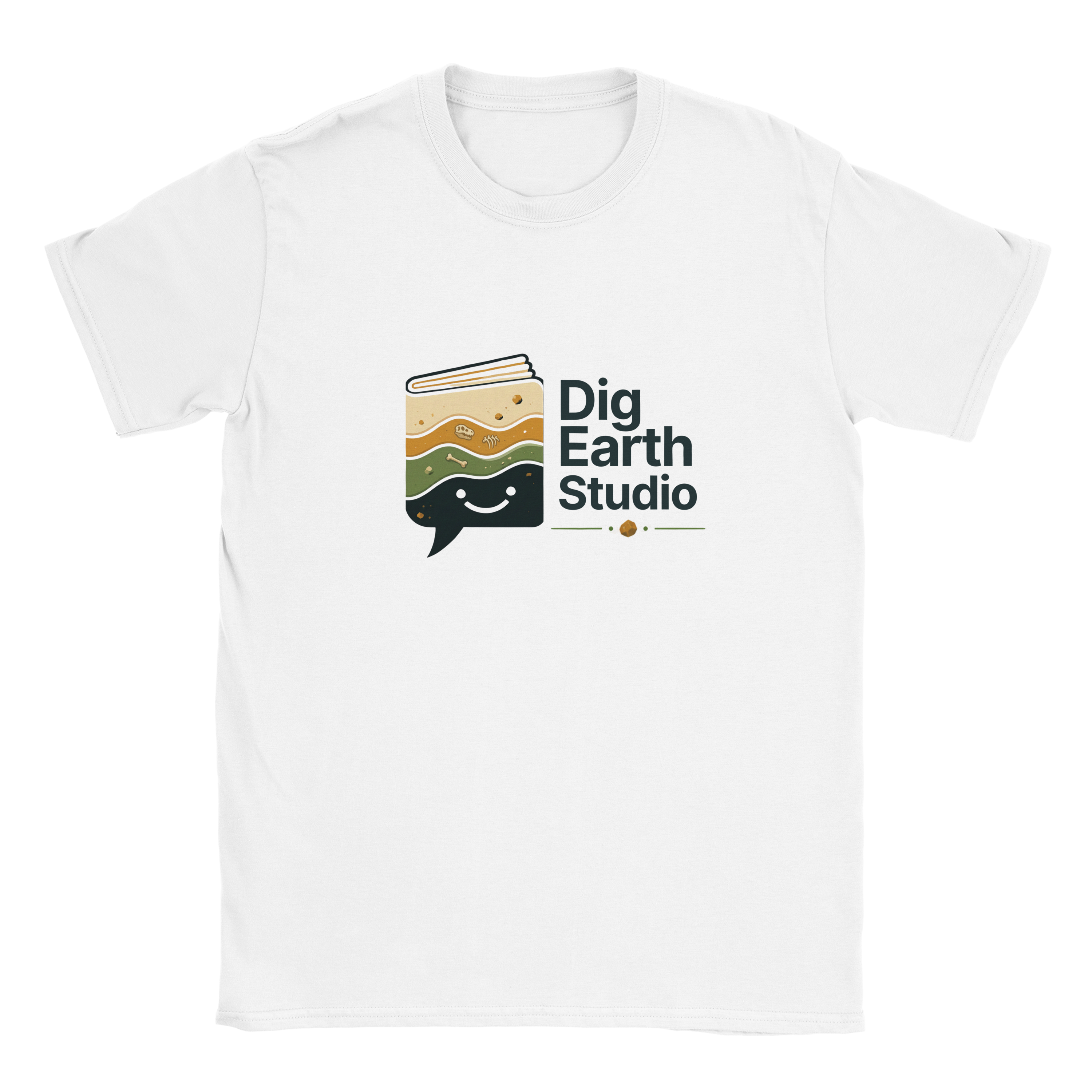 White Dig Earth Studio Logo T-Shirt